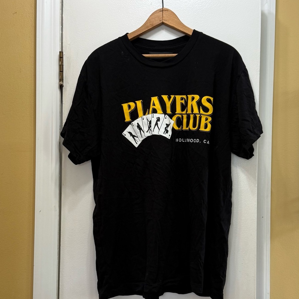 AMIRI Black Players Club T-Shirt! EUC